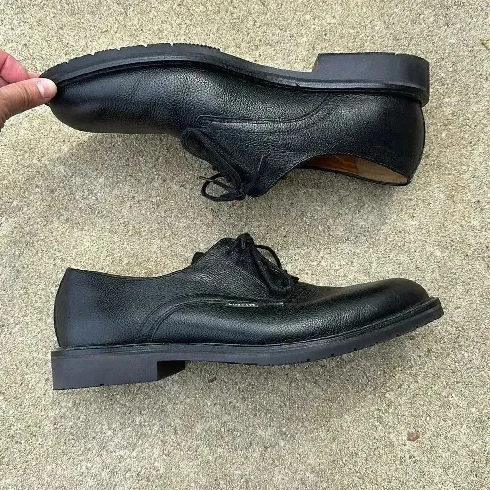 Mephisto Air Relax Marlon Goodyear Welt Black Pebble Grain Men’s Sz 10.5